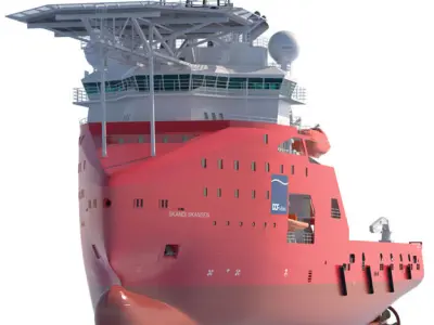 Construction Anchor Handling Vessel SKANDI SKANSEN 3D model