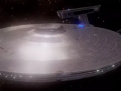 USS Enterprise Low-poly 3D model