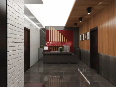 Office Interior 02 3D model