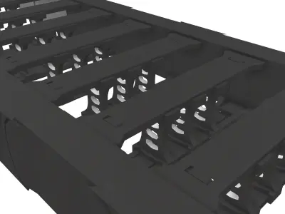 E chain Low-poly 3D model