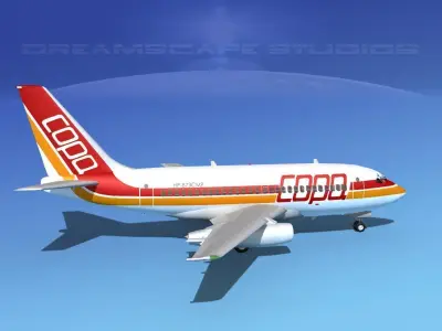 Boeing 737-100 Copa Panama 3D model