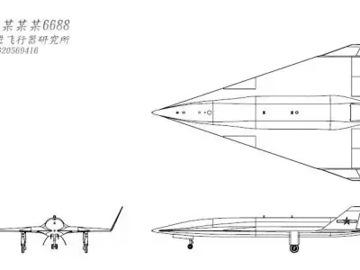 WZ-8 Hypersonic Reconnaissance Drone 3D model
