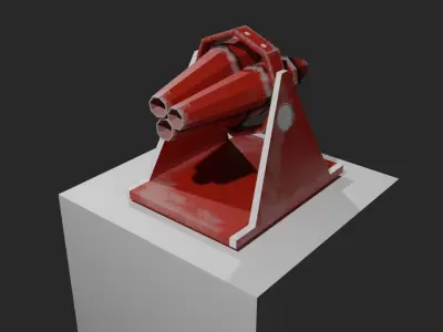 Cannon pack Free low-poly 3D model