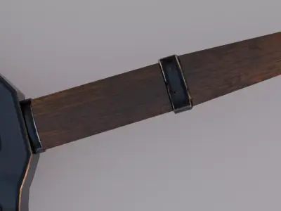 Dark Knight Greatsword Game Ready PBR Medieval Fantasy Weapon Low-poly 3D model