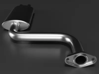 Car Exhaust Pipe 3D model
