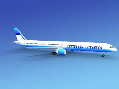 Boeing 757-300 Caribbean Charters 3D model