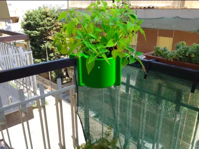 Pot holder for balconies 3D print model