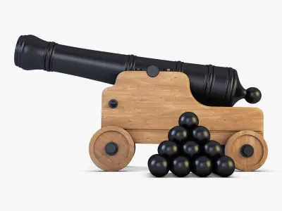 Ancient Cannon 3D model