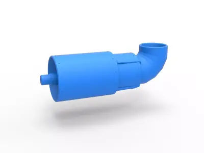 Jet engine 6 Scale 1 to 25 3D print model