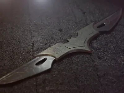 Batman blade Low-poly 3D model