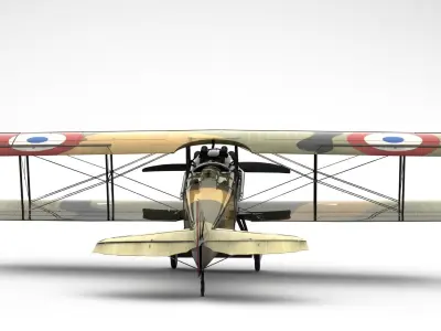 Spad XIII 1918 3D model