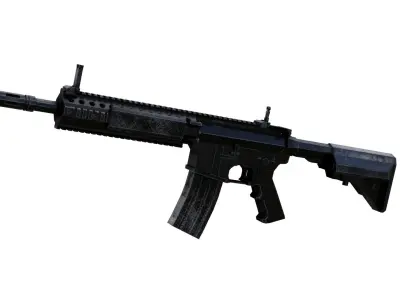 M4A1 Carbine Low-poly 3D model