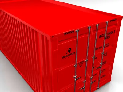 Container Low-poly 3D model