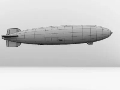 Airship zeppelin 3D model
