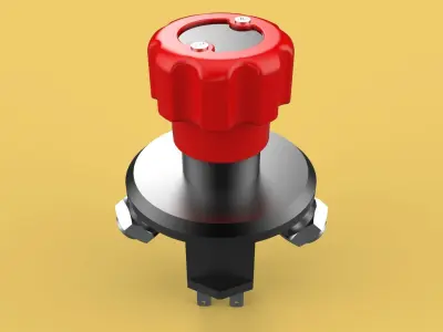 EMERGENCY BUTTON DISCONNECT CUT OFF KILL SWITCH ALTERNATOR 3D model