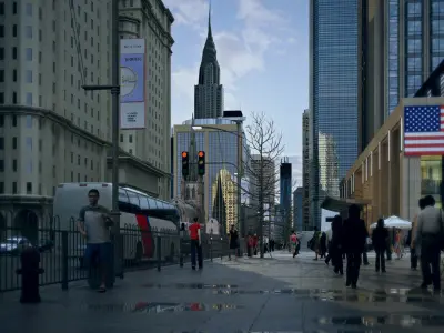 Wall Street 3D model