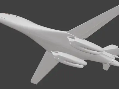 Rockwell B-1 Lancer 3D print model