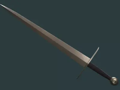 Albion Alexandria Medieval Sword PBR game ready Low-poly 3D model