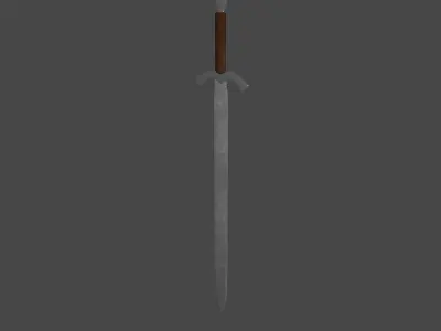 Medieval Sword Free low-poly 3D model