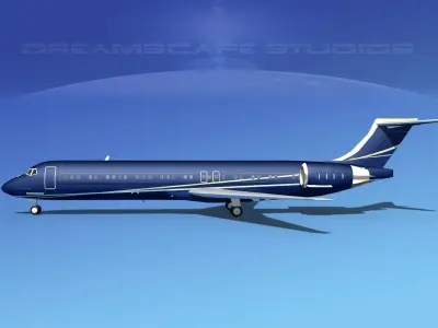 McDonnell Douglas MD-87 Corporate 3 3D model