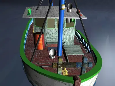 Trawler - FAO Fishing Boat 3D model