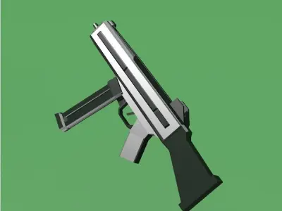 UMP21 gun Free low-poly 3D model