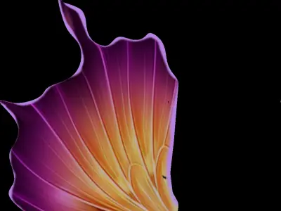  Batterfly Wings 3D Model High Quality Wing for Animation Low-poly 3D model