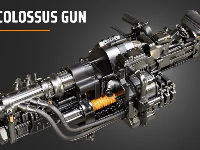 colossus gun 3D model