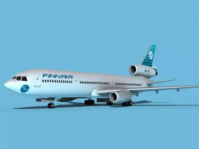 McDonnell Douglas MD-11 Finnair 3D model