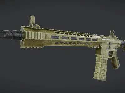 Weapons Pack in 4K PBR Textures 3D model