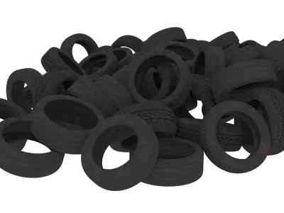 tires pile 3 3D model