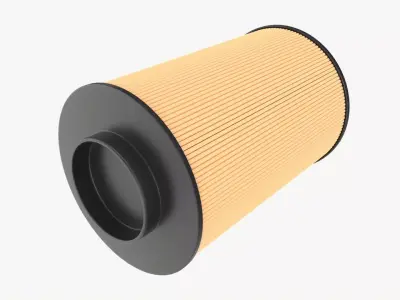 Air filter 3D model