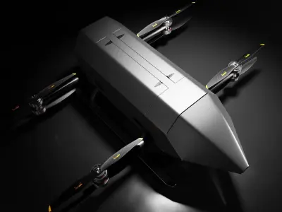 Cargo eVTOL Drone 3D model