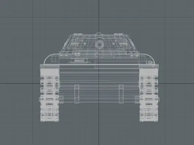 Carro de Combate Verdeja Tank 3D model