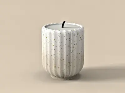 candle cactus Free 3D model