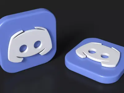 Discord Icon 3D model