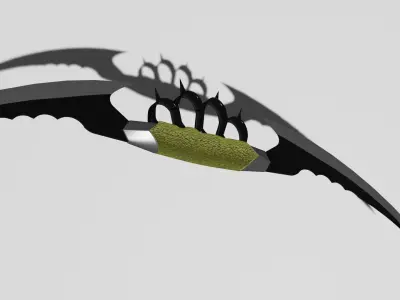 Dual Bladed Dagger Free 3D model