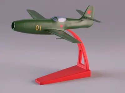 Yakovlev Yak 23 Flora plastic toy version 3D model