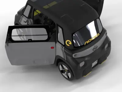 Opel Rock-e 2020 3d model HQ interior 3D model