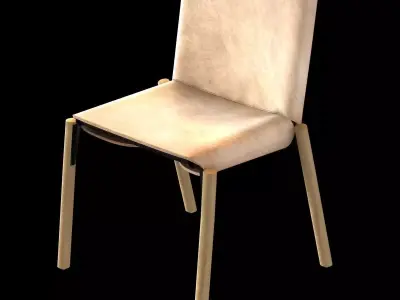 kristalia 1085 edition hide leather chair 3D model