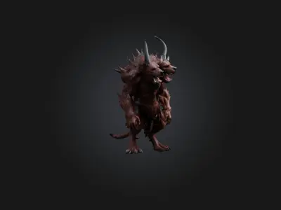 Cerberus Low-poly 3D model
