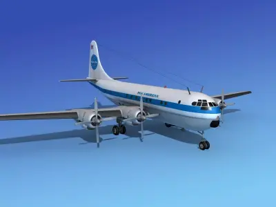 Boeing 377 Pan Am 3 3D model