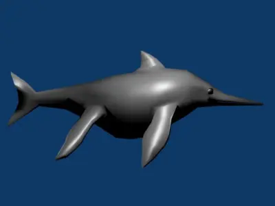 Shonisaurus dolphin 3D model