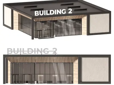 Commercial building Exhibition salon showroom Store 3D model