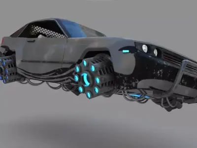 scifi car 3D model