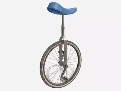 Unicycle Low-poly 3D model purchase