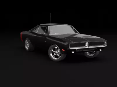 Dodge Charger RT 1969 Free 3D model