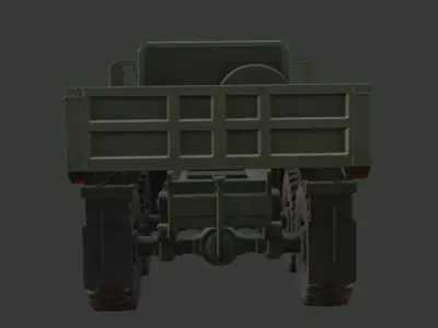 Military Cargo Truck 3D Model 3D model