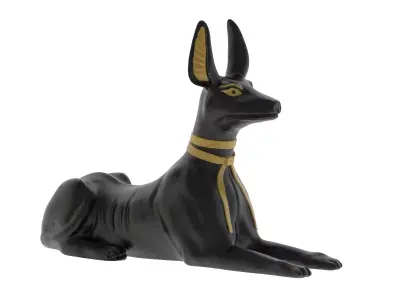 Egyptian God Anubis Dog Low-poly 3D model