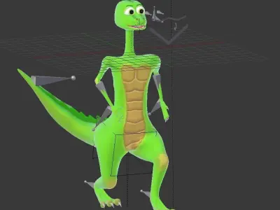 Lovely Dino Low-poly 3D model